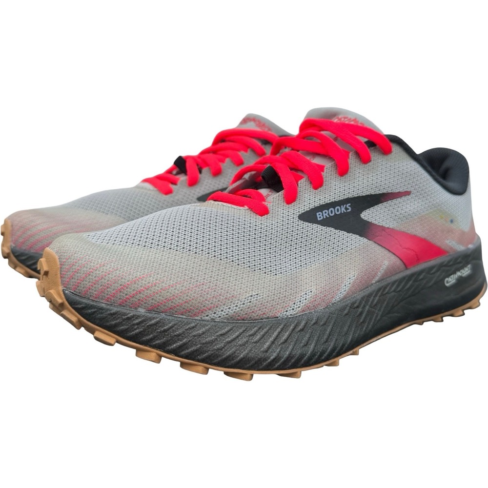 Brooks Catamount Trail Running Shoes Womens 9 Grey Pink DNA FLASH 1203391B098